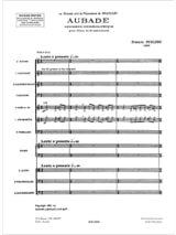 Aubade - Conducteur - POULENC - Partition - Grand format